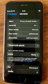 Predám IPhone 8 Red Edition - 8