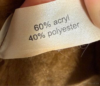 Dámsky zimný kabát KARA – vintage shearling štýl, hnedý - 8