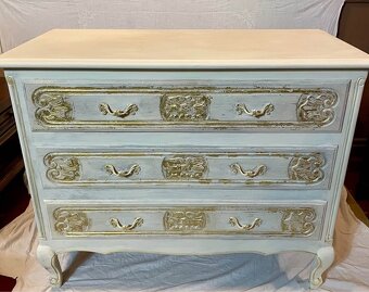 vintage komoda, chalkpaint uprava, v 75 cm,s 83 cm,h 44 cmm - 8