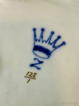 Starozitna porcelánové hracia skrinka/doza značená - 8