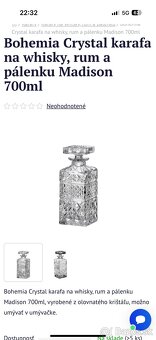 Karafa dekanter Bohemia Crystal Madison zberateľská kvalita - 8