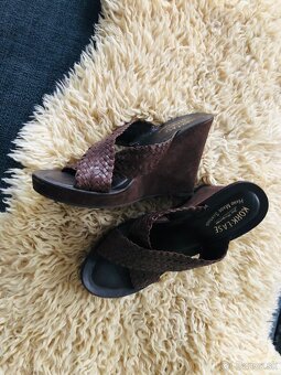 🤎 🤎 Jedinečné Ručne Vyrábané Sandále KORK-EASE (Wedge, 11. - 8