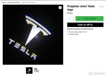 Logo Projektor pre Tesla model 3 - 8