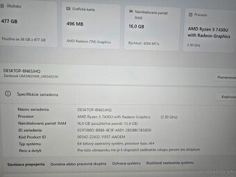 ASUS Zenbook 14 model 2025 v Top Stave s Ryzen 5 procesorom - 8