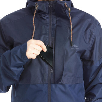 Pánska nepremokavá turistická bunda Quechua NH500, L - 8