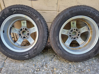 Alu disky Enzo 5x114,3 6Jx15 H2 ET45 + zimné pneu 195/65 R15 - 8
