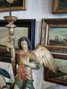 Barokový anjel svetlonos na predaj - 8