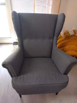 suprava ikea strandmon siva bezova alebo zlta - 8