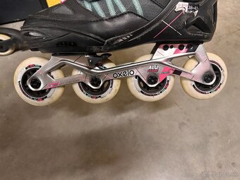 Detské kolieskové a Ľadové korčule + kompletný SET chráničov - 8