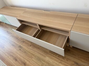 IKEA BESTÅ – rôzne skrinky a police (olivová/bledošedá) - 8