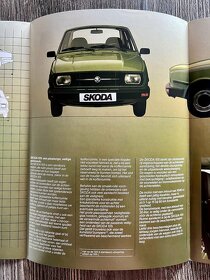 Dobový prospekt Škoda 105 serie ( 198X ) NL " užovka " - 8