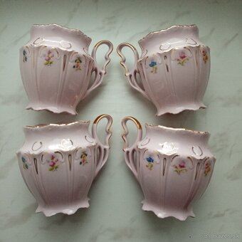 šálky Chodov ružový porcelán - 8