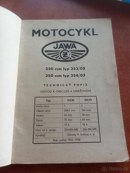 prirucka JAWA 250/350 (rok1955-1956). - 8