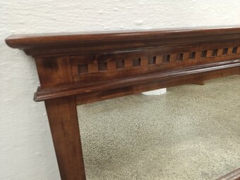 Rustikálne zrkadlo, velké, nábytok z masívu - 8