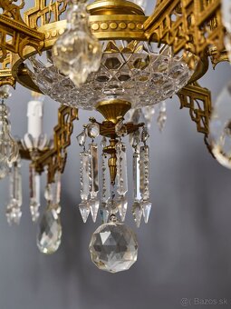 Veľký luster Art Deco na 12 žiaroviek - 8