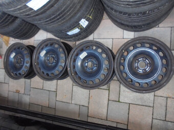 Alu disky Škoda 5x100, pneu 215/45 R16 č.12d - 8