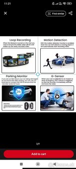 Autokamera ACCEO A08 Full HD / 1920x1080 / predná + zadná - 8