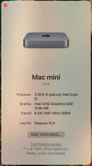 Apple Mac Mini 2018 Intel i5 Space Gray - 8