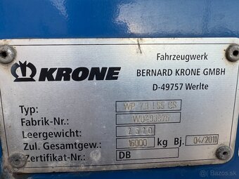 Krone BDF plachtový kontajner C745 - 8