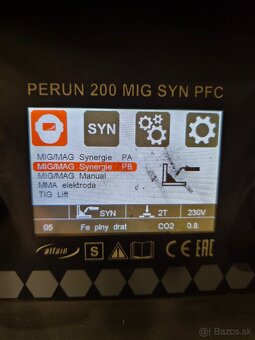 Zváračka MIG/MAG AlfaIn perun MIG 200 PFC SYN pre CO2 - 8