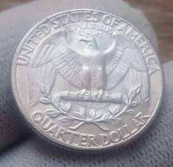 Strieborné 1/4 dollaré. - 8