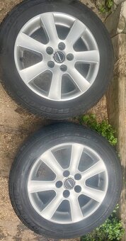 Hliníkové disky Borbet 5x112 R16 so zimnými gumami - 8