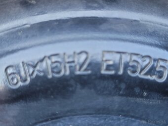 PLECHOVE DISKY FORD FIESTA FUSION 4x108 195/60 R15ZIMNE PNEU - 8
