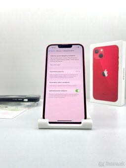 iPhone 13 RED 128GB NOVÁ BATÉRIA 100% PRÍSLUŠENSTVO - 8