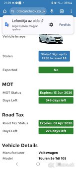 Predam Volkswagen touran 1.9 tdi dovoz z gb dovoz anglicka - 8
