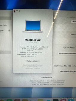 MacBook Air 13” (2017) – i5 / 8GB RAM / 128GB – pekný stav - 8