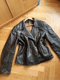Hnedý kožený kabát - 8