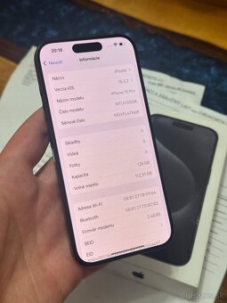 iPhone 15 Pro 128gb Black Záruka iStores - 8