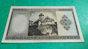 Bankovka 1000 Kčs 1945 neperforovaná - 8