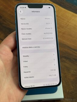 iPhone 13 128gb Blue originalny stav - 8