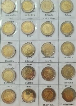 Kompletná zbierka pamätných 2€ mincí - 8