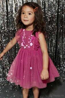 Nádherné vyšívané tylové spoločenské šaty značky Next - 8