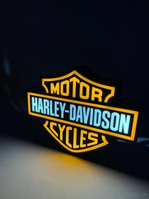 Harley Davidson LED Logo lampa - 8