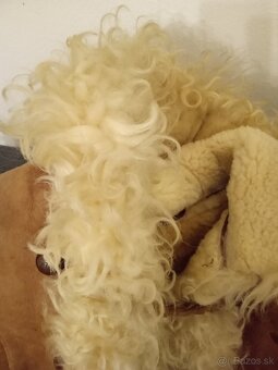 Retro pravý dámsky ovčí kožuch, L , 48 - 8