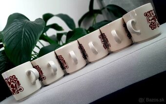 Set retro hrnků Kera Vitral / ČSSR.. - 8