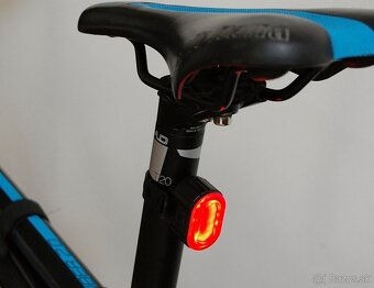 Mini LED bike svetlá predné + zadné, 10 režimov, micro USB - 8