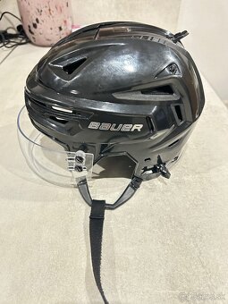 ✅ PROFI PRILBA BAUER - RE- AKT 155 - veľkosť M - BLACK ✅ - 8