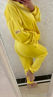 Damska talianska velurova suprava yellow - 8