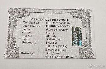 14k zlatý prsteň 0,63ct - 8