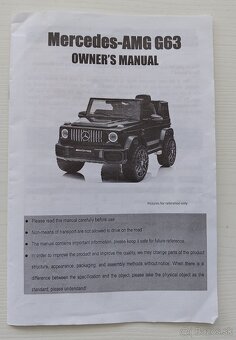 Elektrické autíčko Mercedes G - treba opravit kabelaz - 8