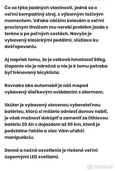 E-babeta Nova 2rZáruka e moped e skuter elektricky - 8