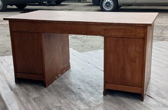 Stôl písací starožitný roletový. - 8