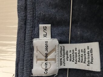 CALVIN KLEIN originál modre pánske tricko XL - 8