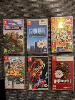 Nintendo Switch V2 + ochranná fólia + micro SD karta+ 6xhry - 8