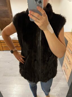 house of gilet prava damska luxusna kozusinova vesta - 8