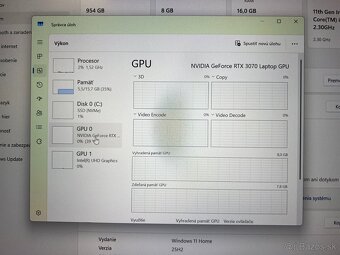 ASUS ROG Zephyrus M16 (GU603HR) – RTX 3070, 16GB, TOP STAV - 8